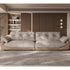 Brin Cream Suede Fabric 3 Seater Modern Arm Sofa Upholstered 2-Piece Couch